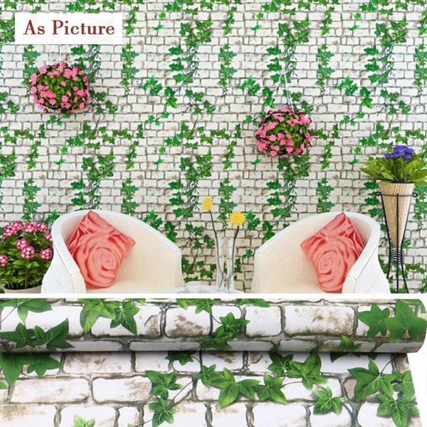 

wallpapers 3d self-adhesive wall stickers paper pvc brick stone wood wallpaper rustic style pub coffee shop room decor sticker home