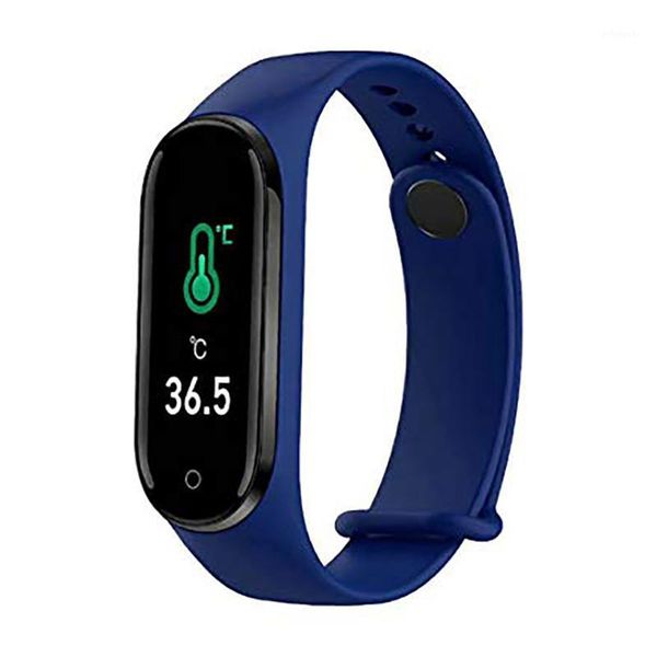 

smart wristbands watch body temperature monitor bracelet 4.0 heart rate pedometer fitness with app control1