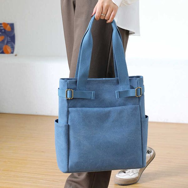 

artistic canvas bag women's 2021 ins versatile single shoulder bag fashion student large capacity handbag