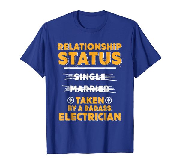 

i'm taken by a badass electrician t-shirt electrician couple, White;black