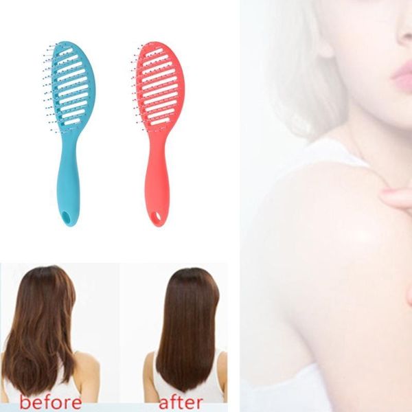 

professional massage hair brush anti-static hairs scalp comb styling tool1, Silver