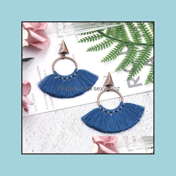 

dangle & chandelier earrings jewelry fashion womens vintage hoop tassels punk stud s447 drop delivery 2021 phcbi, Silver