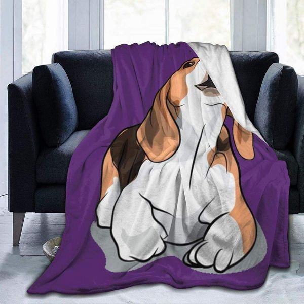 

prideful beagle throw blanket ultra-soft fleece bed blanket anti-allergic warm bed throws for sofa office-50x40in