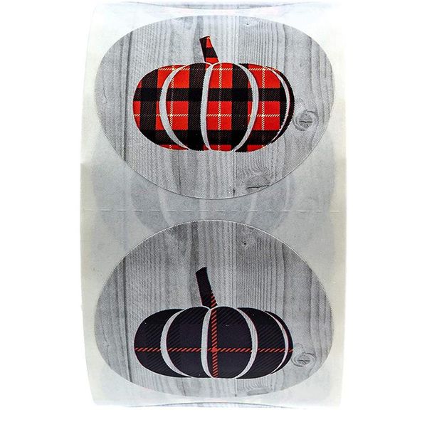 

gift wrap 500 pcs/roll halloween pumpkin stickers party gifts for description