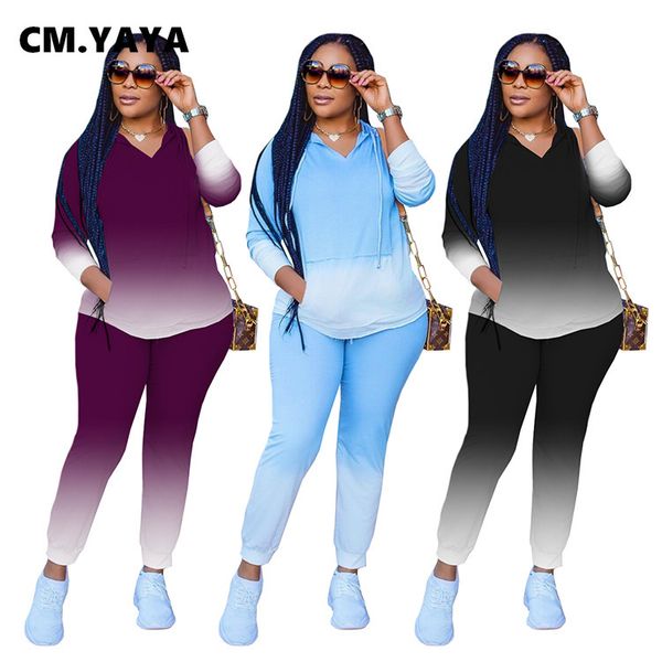 

aumutn winter womens set casual solid long sleeve full length hooded women two setby air, White