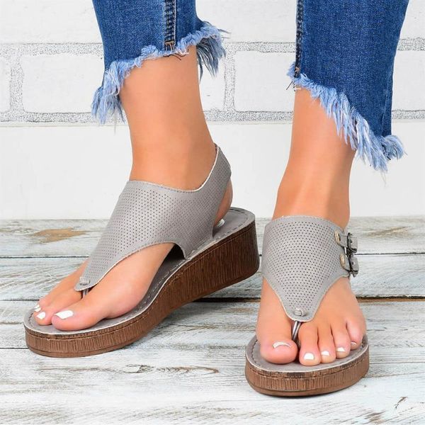

sandals wedges for women fashion high heels slipper shoes summer casual hollow out flip flop plus size #30, Black