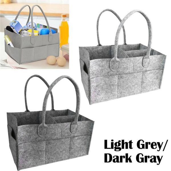 

storage bags grey felt baby diaper caddy nursery bin wipes bag nappy organizer basket home tools