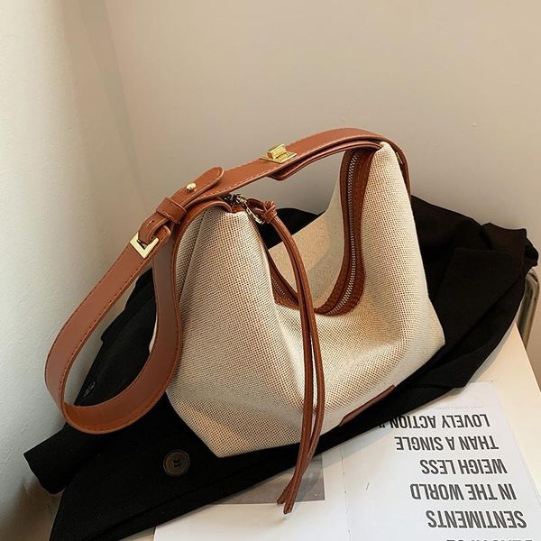 

evening bags large capacity canvas women shoulder brand design hobos crossbody casual female handbag big travel satchel bolsas