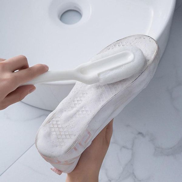 

soft fur shoe brush long handle washing cleaning clothing & wardrobe storage