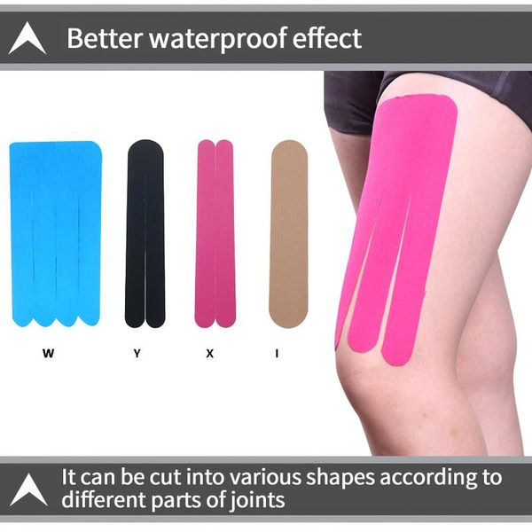 

kindmax generation upgrade kinesiology tape for sports athletic recovery elastic kneep support fitness safety elbow & knee pads, Black;gray