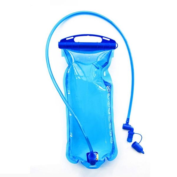 

sports outdoor water bag foldable portable mountaineering cycling sport parts waterproof fabric blue 2l peva hydration pack 2021 bags