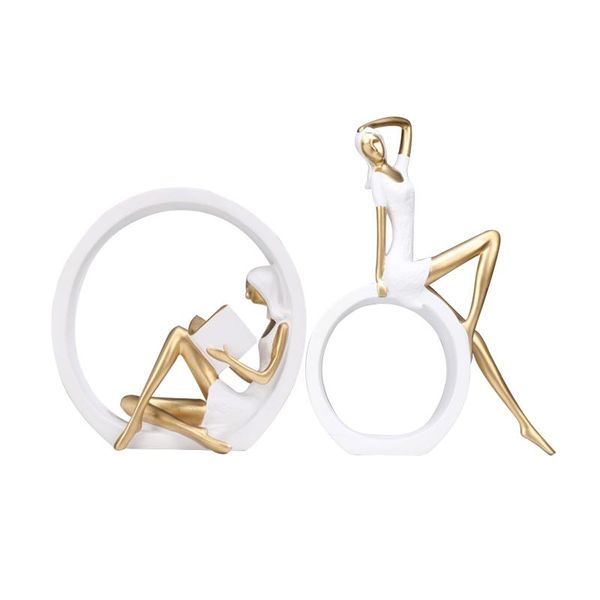 

ornaments abstract sculpture ok girl deskart bedroom office resin figurine living room for teachers gift home decor simple decorative ob