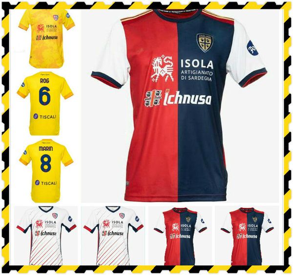 

20 21 cagliari soccer jerseys joao pedro 2021 simeone nainggolan football shirt pellegrini ceppitelli calcio jersey, Black;yellow