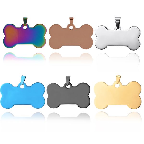

titanium steel military bone metal pet identity tag blank dog tag