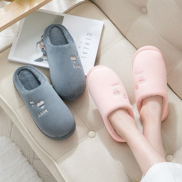 

slippers winter shoes woman warm indoor women fur slides furry flip flops anti-slip mules floor pantuflas mujer, Black