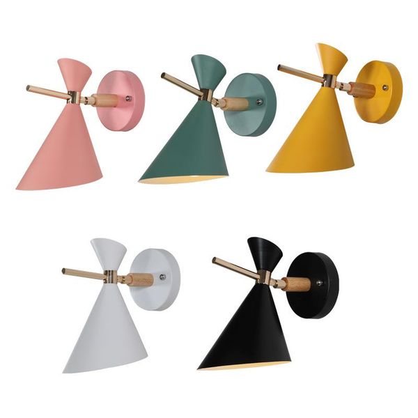 

nordic simple background wall creative led lamp living room bedside bedroom study