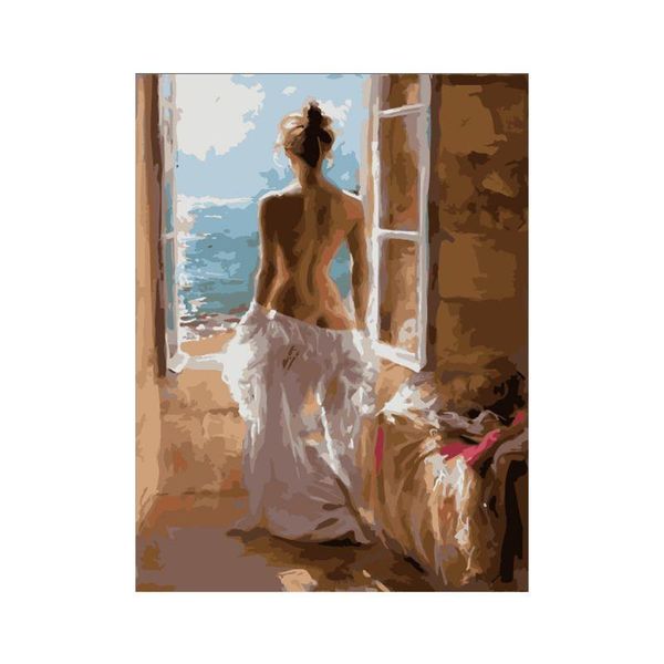 

paintings girl frameless diy digital oil painting by numbers canvas wall picture hand painted art home decor qw