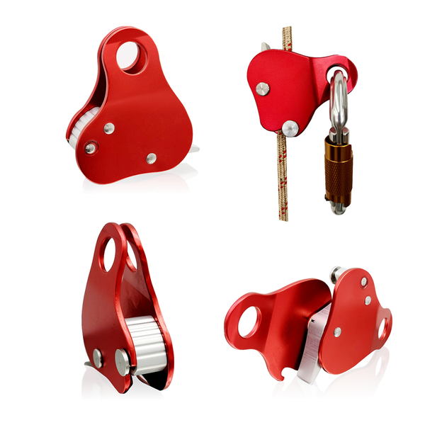 

cords, slings and webbing rock climbing descender 220lbs self-braking srope clamp grab rescue carabiner accessories