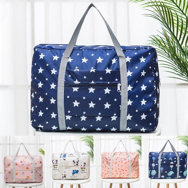 

folding travel bag, large capacity waterproof bags, tote handbags, clothing organizer, weekend luggage bags duffel