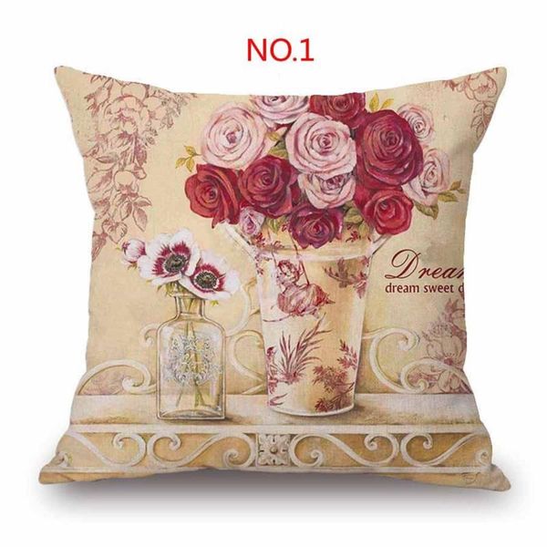 

pillow case square throw cushion cover vintage bed bedroom