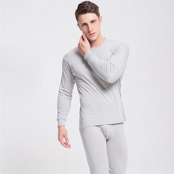 

men thermal underwear long johns men autumn winter +pants 2 piece set keep warm thick plus size l-2xl termica homem 211110, Black;white