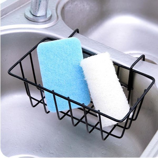 

kitchen perforated shelf racks pool sponge storage rack drainage box hanging basket organizer utensils for drop & organization