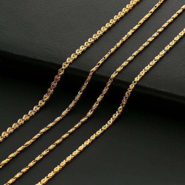 

chains america europe fashion alluvial gold necklace men's gold-plated hollow-out chain contracted golden, Silver