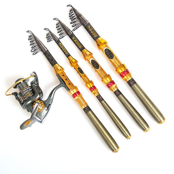 

portable spinning fishing poles 1.8m 2.1m 2.4m 2.7m 3.0m sea rod carbon hand tackle boat rods