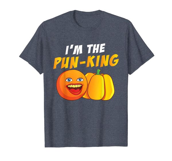 

Annoying Orange I'm the Pun-King Funny Pumpkin T-Shirt, Mainly pictures