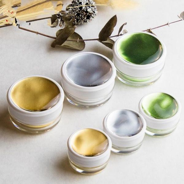 

storage bottles & jars 100pcs 5g 15g eye face cream jar body lotion packaging bottle travel acrylic cosmetic container makeup emulsion sub-b