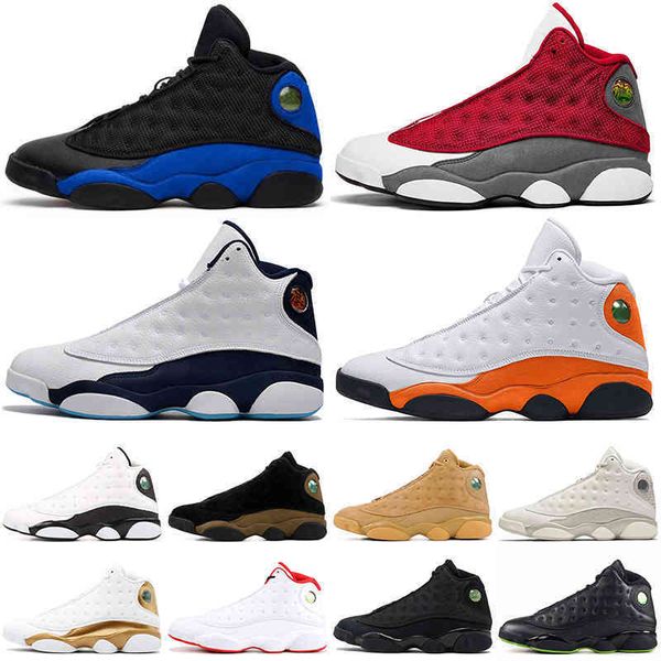

jumpman 13 basketball shoes mens women 13s sneakers obsidian dark powder blue red flint hyper royal reverse he got game playoffstthf