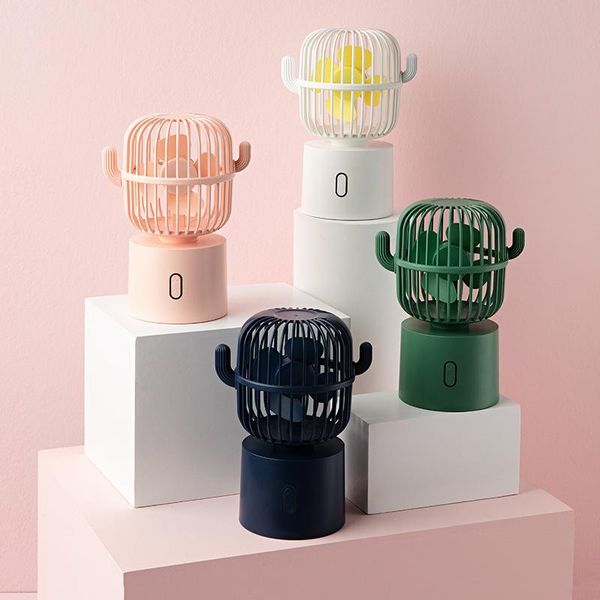

electric fans cactus shaking head fan creative multifunctional deskhome office portable usb charging mini