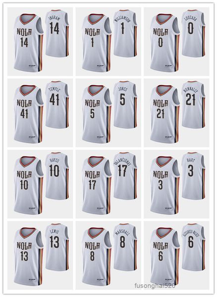 

new orleans's pelicans's men brandon ingram zion williamson didi louzada kira lewis jr. 75th anniversary city white basketball jer, Black