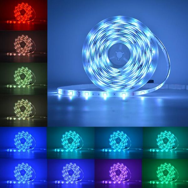 LED Light Light RGB DC12V 5M 150 LEDs SMD3528 5050 5630 Diodetepe Single Colors Alta Qualidade Fita Flexível Casa Decoation Luzes