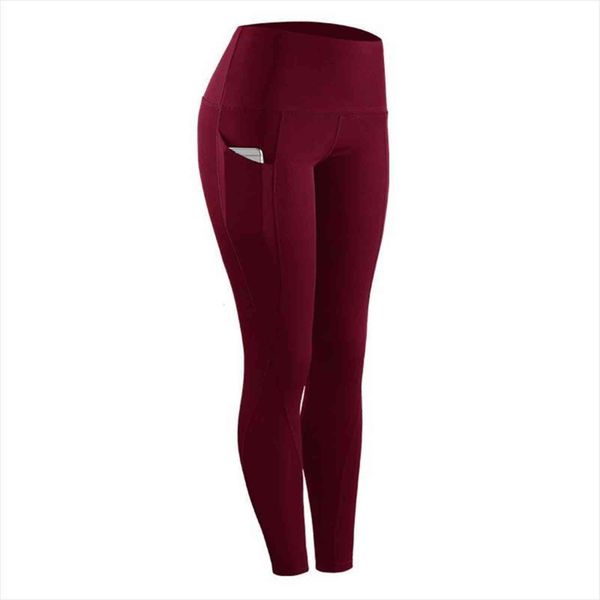 

oioninos stretch sportswear pants with womens leggings pocket compression skinny fitness, Black