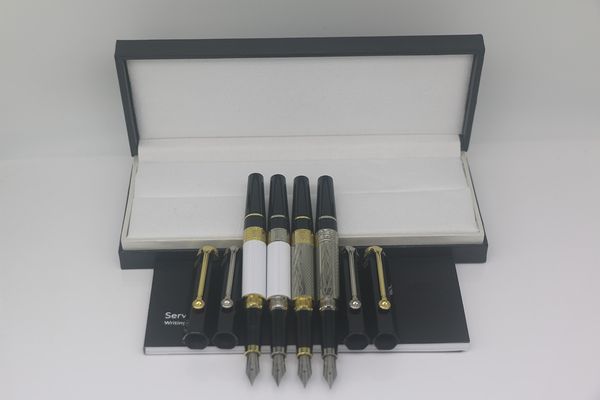 Роскошь Уильям Шекспир 4 стиля в стиле ручка с черным белым и золотым/серебристым/розовым золотым отделкой с серийным номером офисной школы подарки идеальный подарок