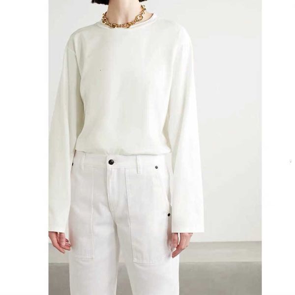 

women's t-shirt t shirt early autumn women long sleeve t-shirt o-neck white casual a6fp