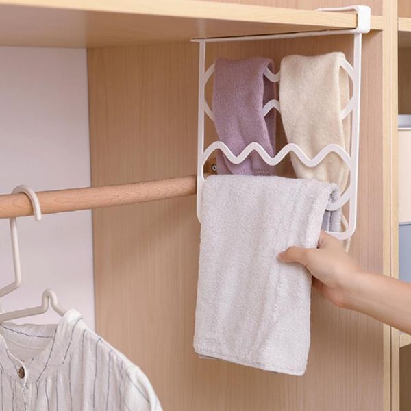 

hooks & rails 1pc closet shelf dividers wardrobe partition shelves divider space saving clothes storage rack kitchen bedroom cabinet