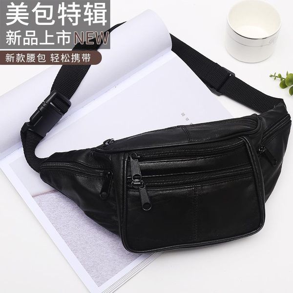 

waist bags bag men's multi-functional sports leather chest leisure shoulder fashion brand messenger
