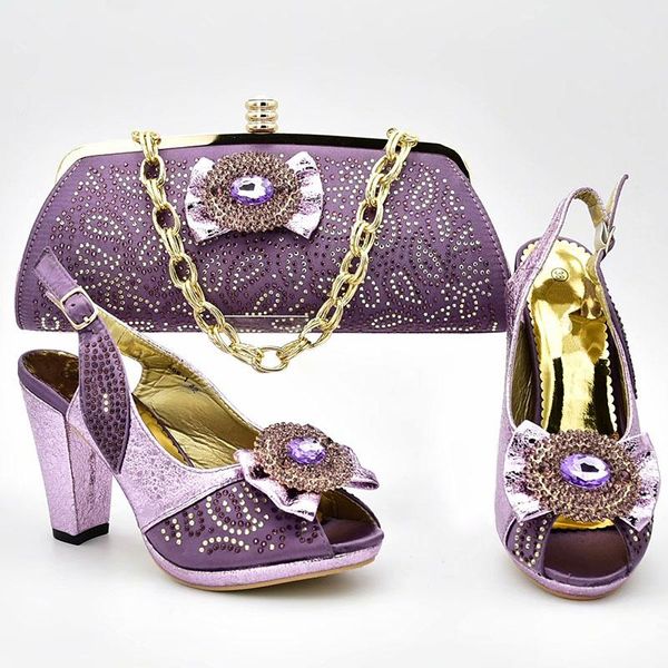

woman italian shoes and bags set decorated with rhinestone sales in women matching bag slip on 37-42 666-888 dress, Black