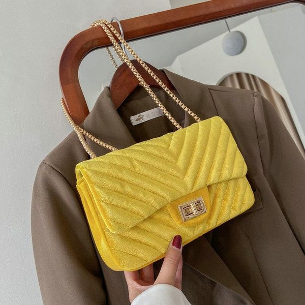 

evening bags vintage velvet crossbody for women 2021 designer chain handbag and purse female shoulder messenger bag