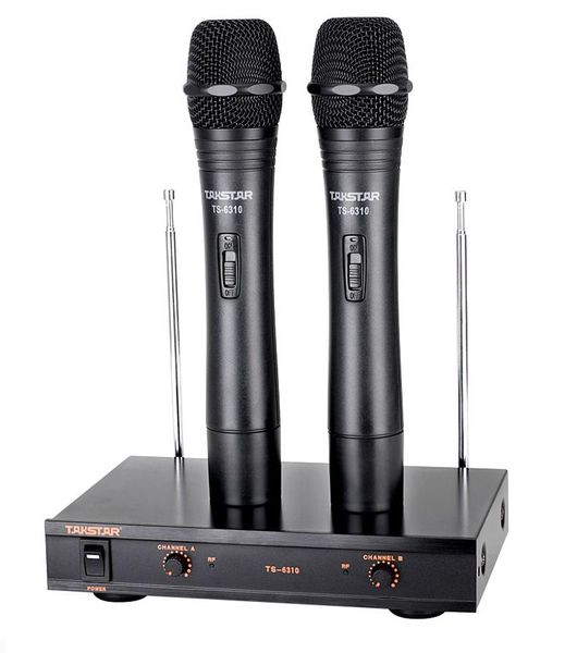 

microphones takstar ts-6310 handheld microphone vhf wireless system transmitter sets for live-performances,conference and musical