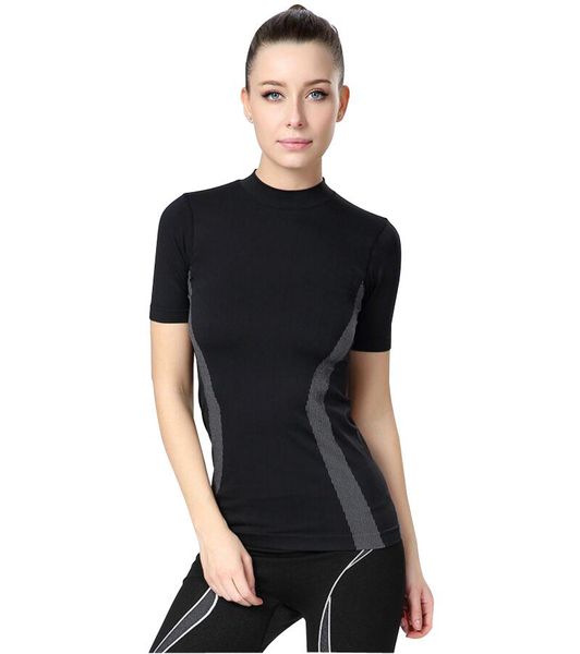 

sports t-shirt daily exercise for women compression gym yoga fitness running skinny outfit