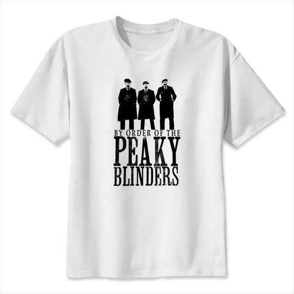 

peaky blinder blinders printed animal women men funny harajuku tee casual 3d, White