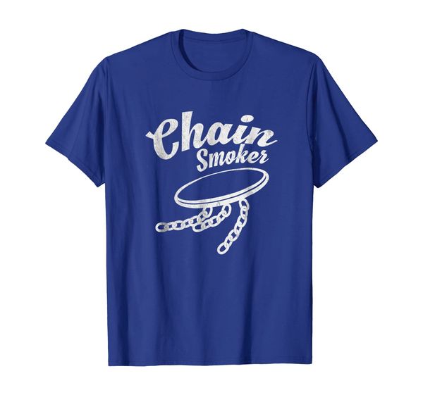 

chain smoker t-shirt - funny disc golf player t shirt, White;black