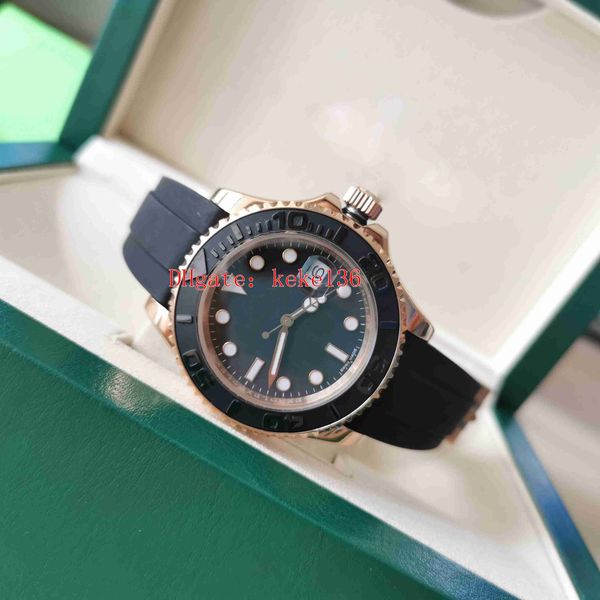 

with box papers men watches wristwatches bpf 40mm 116655 rose gold natural rubber strap good 2813 movement mechanical automatic mens watch, Slivery;brown