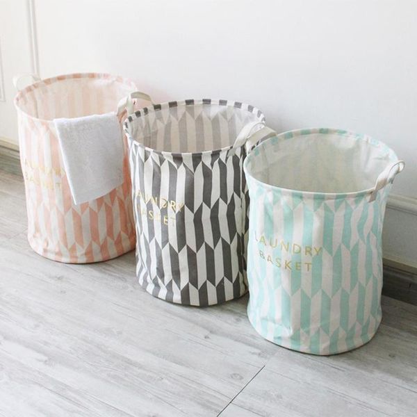 

stylish foldable storage laundry hamper clothes basket children toy bucket home cleaning supplies bags