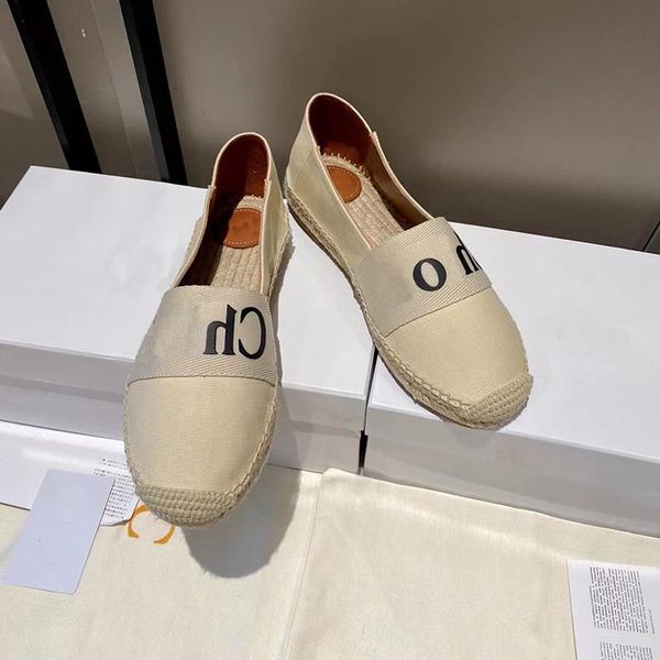 

flat shoes espadrille fashion sandals woody designer in leather women canvas summer wedge slippers box casual with platfo wqppc, Black