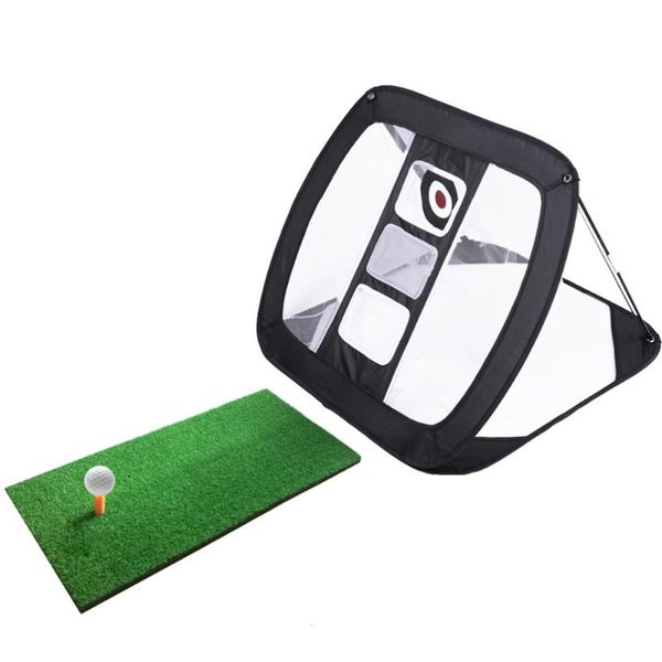 

golf training aids 1 set chipping net outdoor indoor -up cage practice for