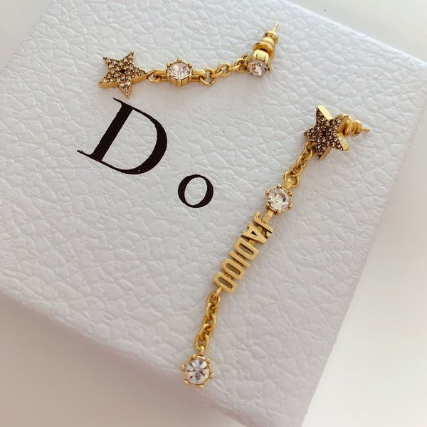 

dijia / dejia earrings five pointed star asymmetric, Golden